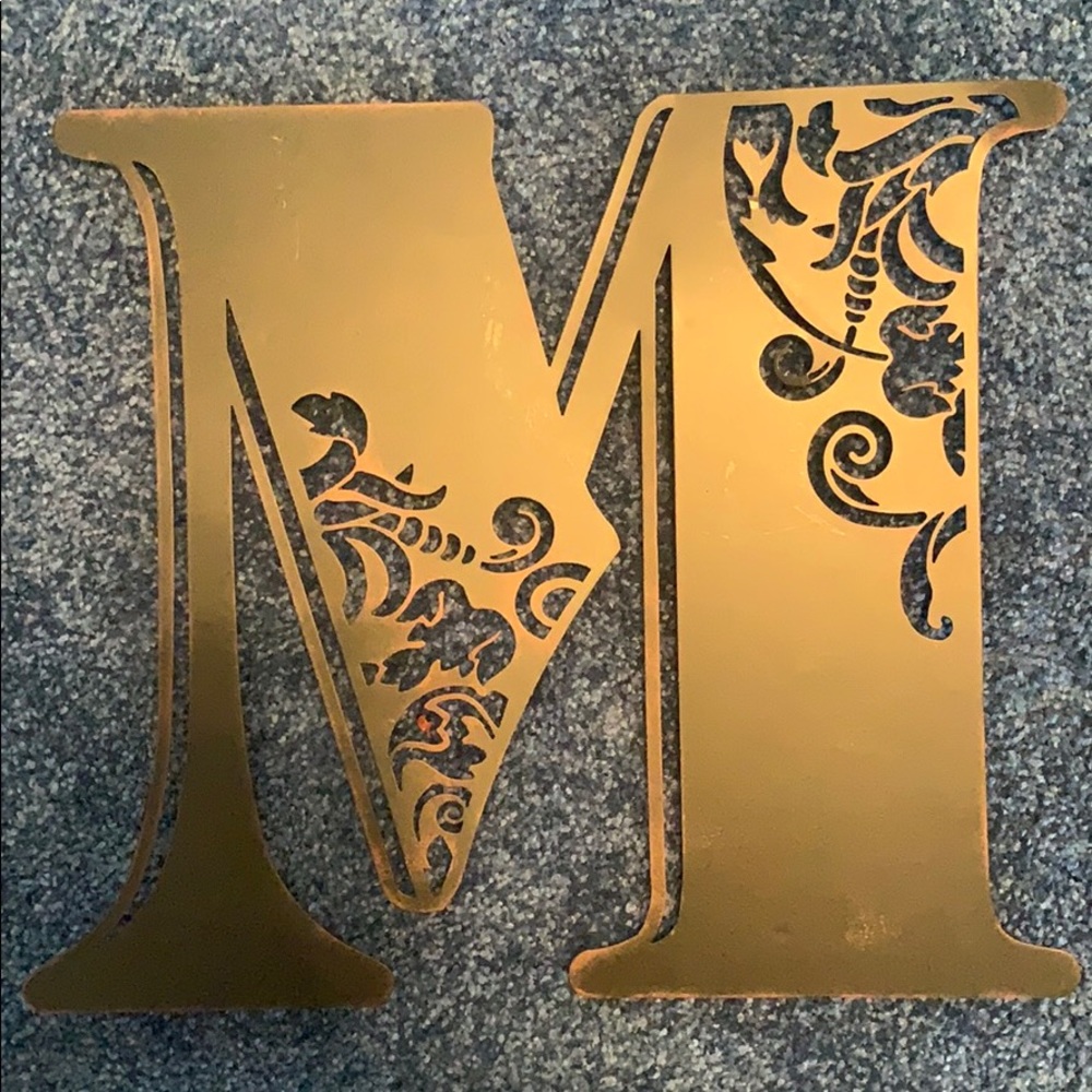 Initial M wall hanging